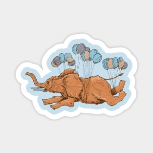 Dreams of a flying elephant Magnet