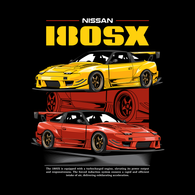 Iconic Nissan 180SX Car by milatees