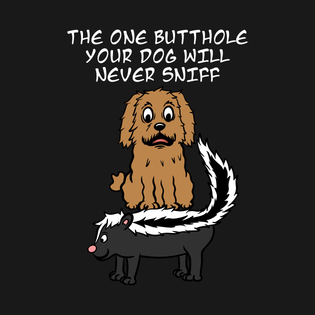 Goldendoodle Skunk Butthole by blacklines