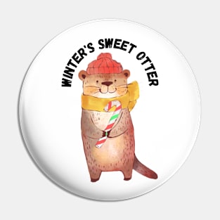 Winter's Sweet Otter Pin