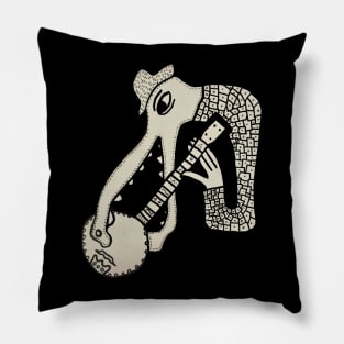 Alligator Eat Banjo Pillow