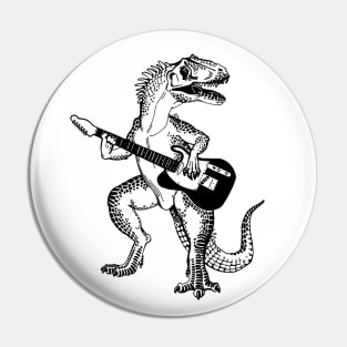 SEEMBO Dinosaur Playing Guitar Musician Guitarist Music Band Pin