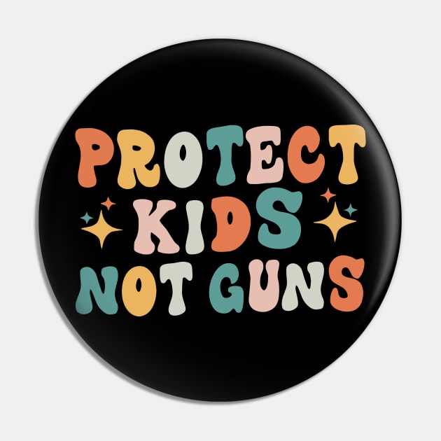 Protect Kids Not Guns For Men Women Gun Control Pin by ZimBom Designer