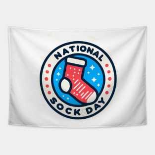 national sock day Tapestry