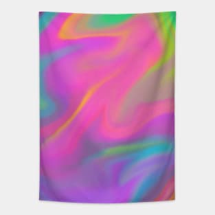 Abstract Rainbow Galaxy Retro 90s Tapestry