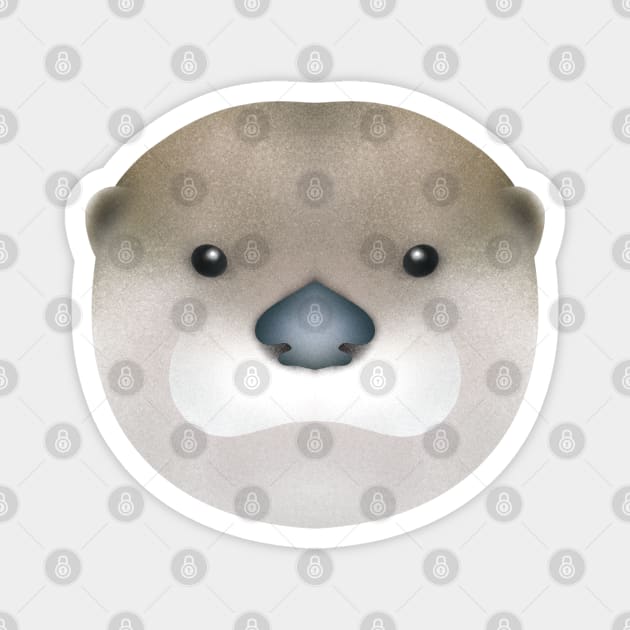 Otter Face 6 Magnet by OtterFamily