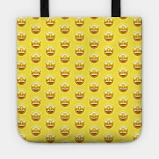 Star-Struck Emoji Pattern | Pop Art Tote