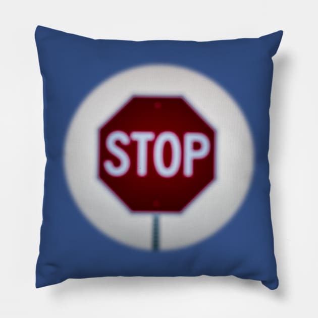 Blurry Stop Pillow by gdb2