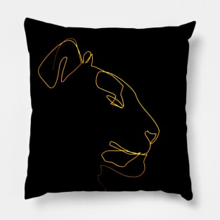 The lion - Panthera leo Pillow