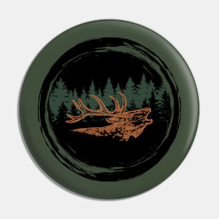 Forest Elk Pin