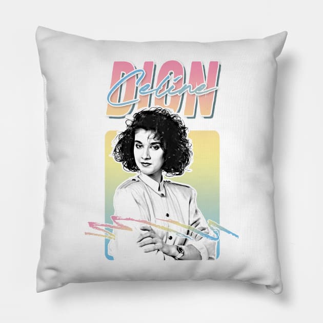 Celine Dion // 80s Aesthetic Fan Art Design Pillow by DankFutura