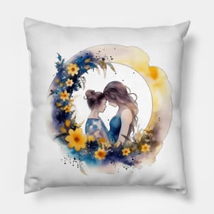 Mother and daughter Pillow