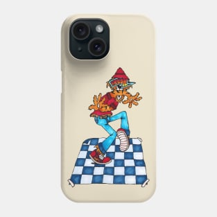 Fresh breakdancing tiger Phone Case