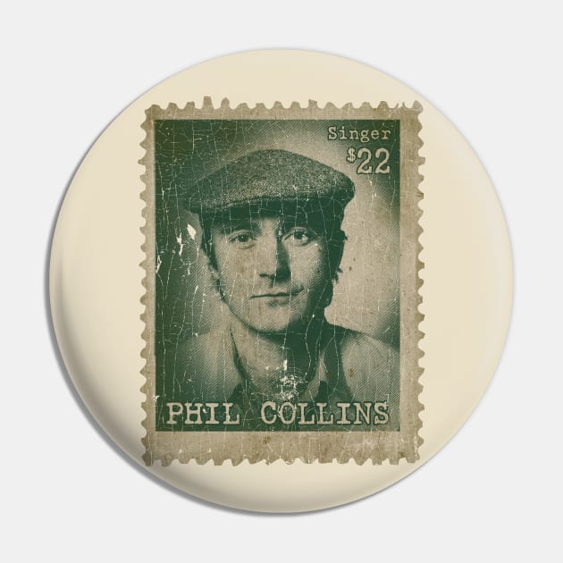 Engraved Philately Collins Pin by Chillashop Artstudio