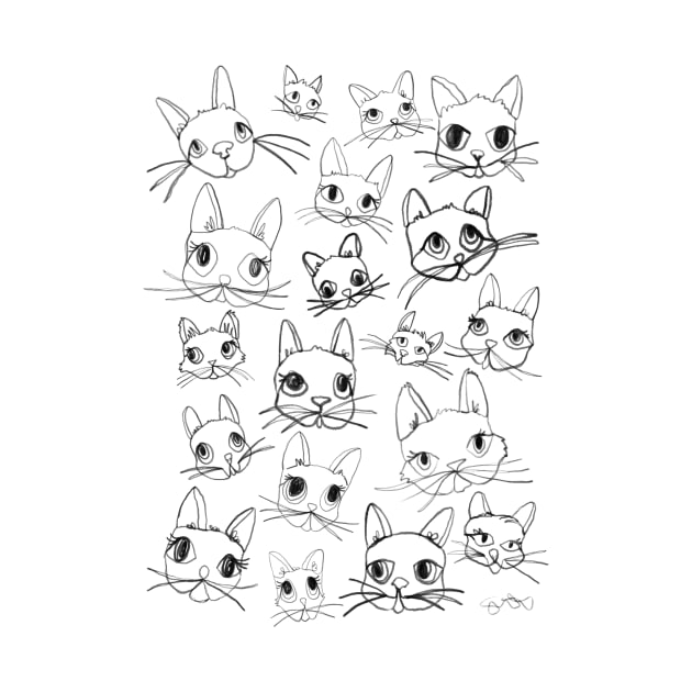 Continuous Kitties by AdrienneSmith.Artist