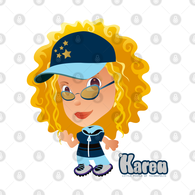 Discover "Karen" - Little People of Technopolis - Cartoon - T-Shirt