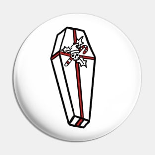 christmas coffin Pin