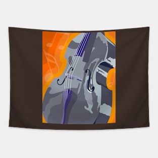 Stand Up Bass Tapestry