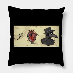 I heart Plague Doctors Pillow