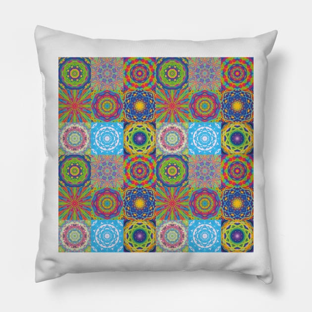 patchwork Pillow by oddityghosting
