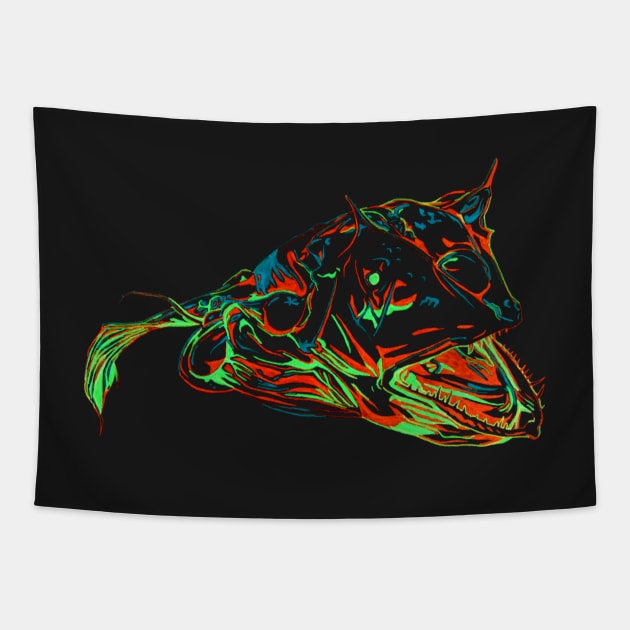 Deep Sea Creature Tapestry by RaLiz