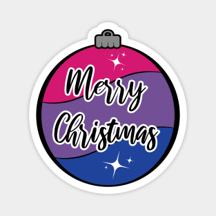 Christmas Ornament in Bisexual Pride Flag Colors Magnet