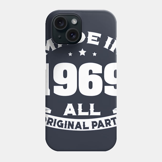 1969 Original Parts 50th Birthday Gift Phone Case by robairlb1