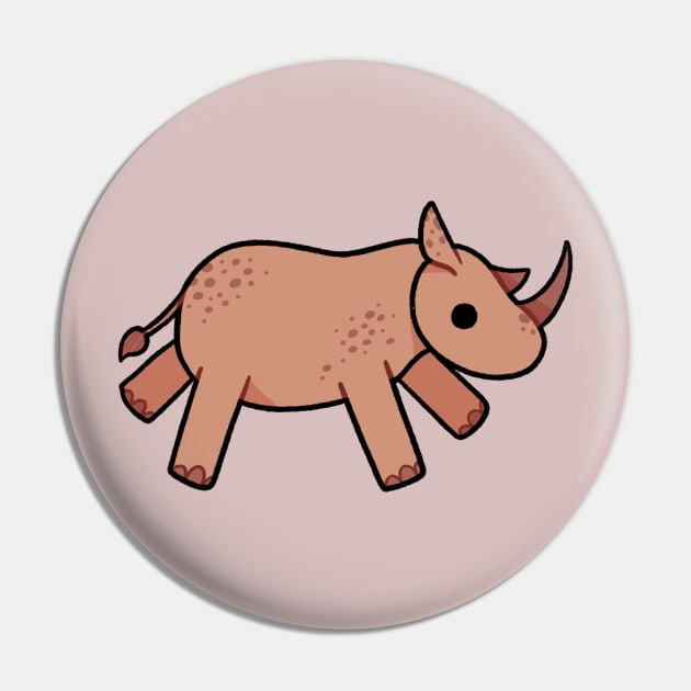 Rhino Pin by Charlie Rose Studios