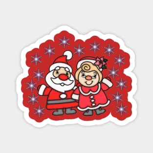 Santa and Mrs. Claus Magnet