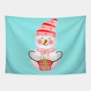 Snowman christmas Tapestry