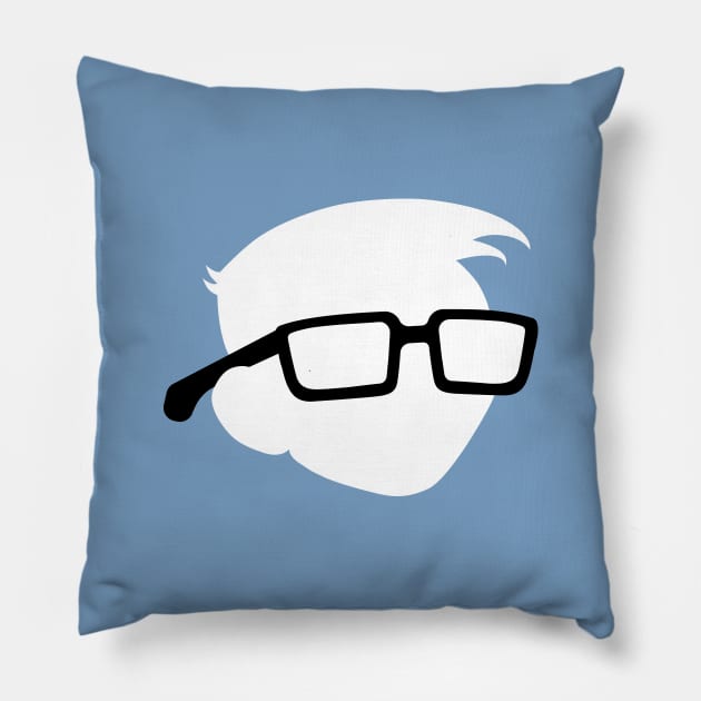 GeekyWhiteGuy Pillow by geekywhiteguy