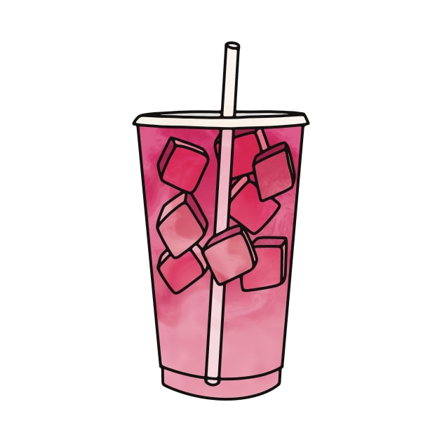 Iced Pink Drink Cup by murialbezanson