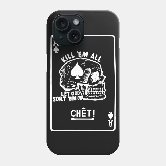 Vietnam War Death Card Ace Spades Kill Em All Phone Case by The Dirty Gringo