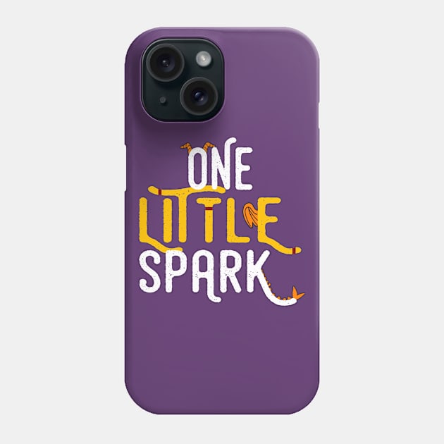 One Little Spark (White) Phone Case by CFieldsVFL