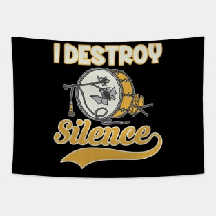 I Destrory Silence Tapestry