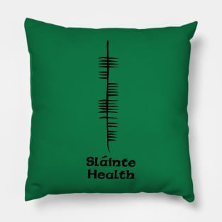 Ogham Slainte Pillow