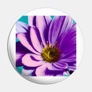 Large Purple Flower Pin