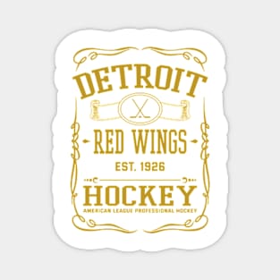 Vintage Red Wings Hockey Magnet