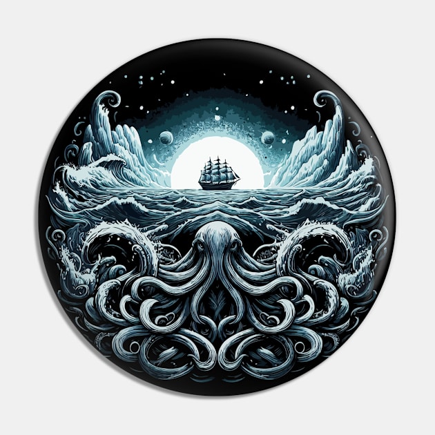 Deep Ocean Kraken Pin by katzura