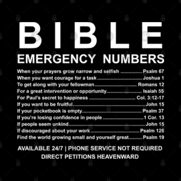 bible emergency numbers bible emergency numbers sac