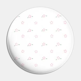 Cute Coquette pale pink flower repeating pattern - large Pin