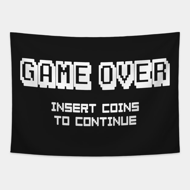 GAMING - GAME OVER Tapestry by Tshirt Samurai