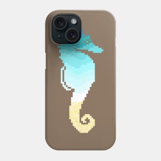 Modern Pixel Ocean Seahorse Phone Case