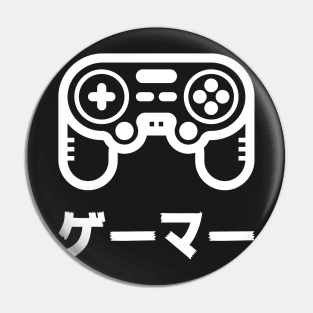 Gaming: Retro Old-School Japan Gamer T-Shirt Pin