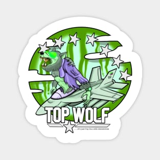 Top Wolf - Toxic Waste Green Magnet