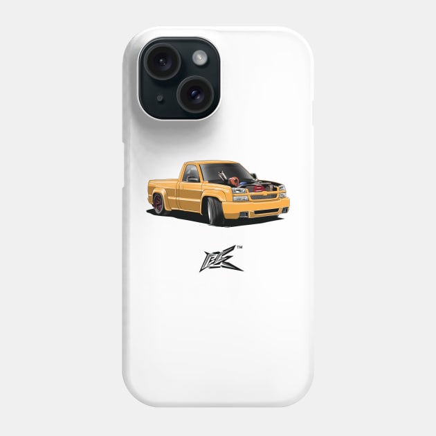 chevy silverado dropped truck Phone Case by naquash