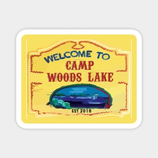 Kitchen Dwellers Camp Woods Lake Magnet