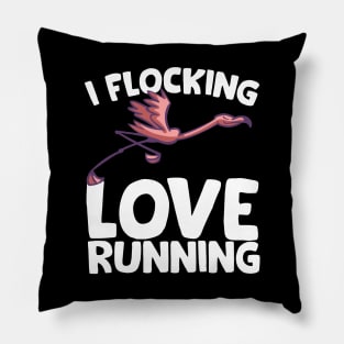 I Flocking Love Running Pillow