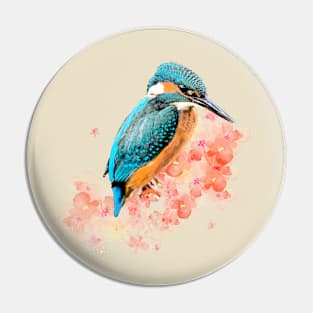 Colorful Kingfisher Pin