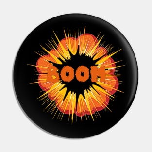 boom t-shirt Pin